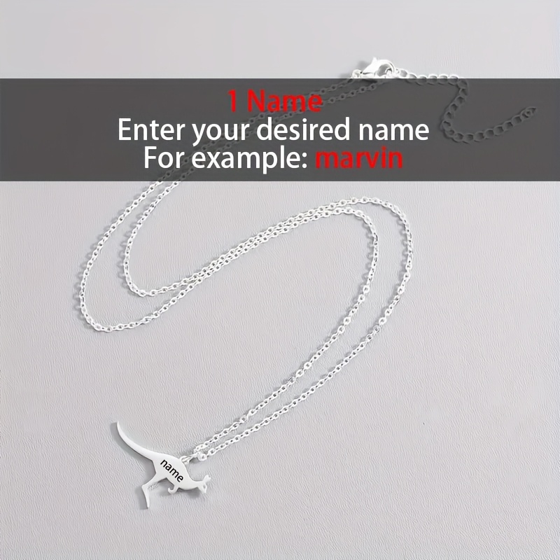 Women's 18K Gold Plated Custom Kangaroo Name Necklace, Personalized Gift